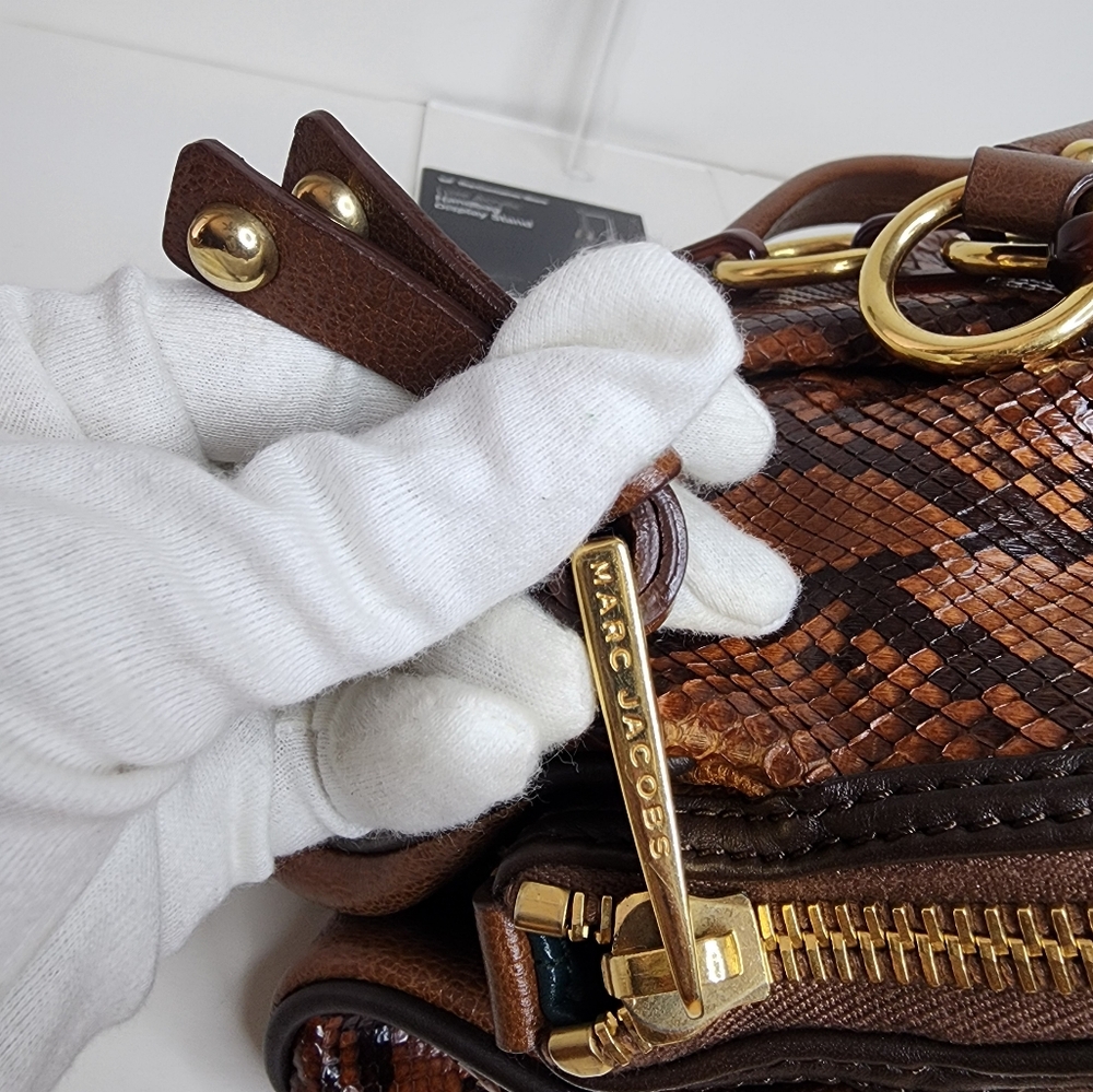 Marc Jacobs Python Capra Shoulder Bag - Picture 12 of 16